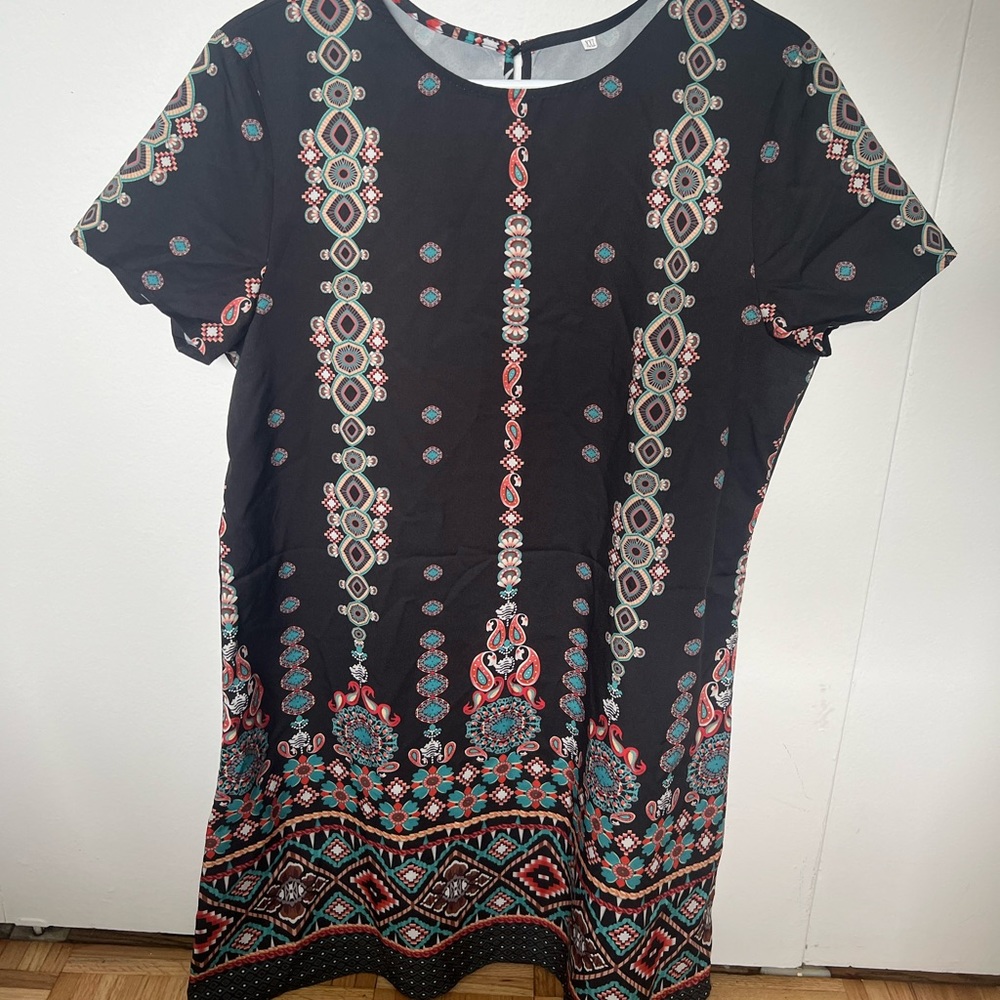 Tribal Print Mini Dress